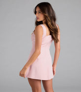 Cutest Icon Bow A-Line Mini Dress